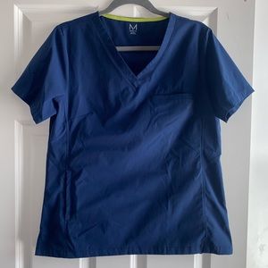 Medelita Vista Scrub Top, Navy Blue